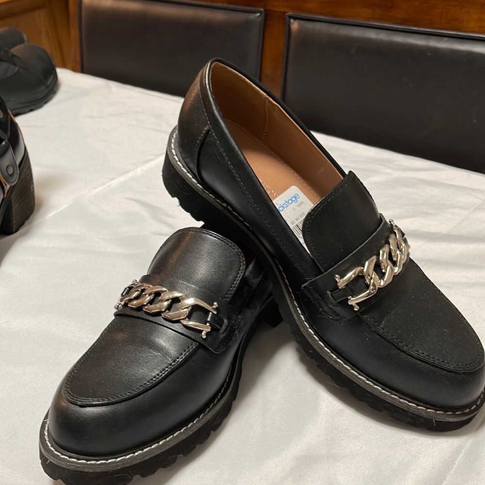 BCBG Loafers with Gold Accents